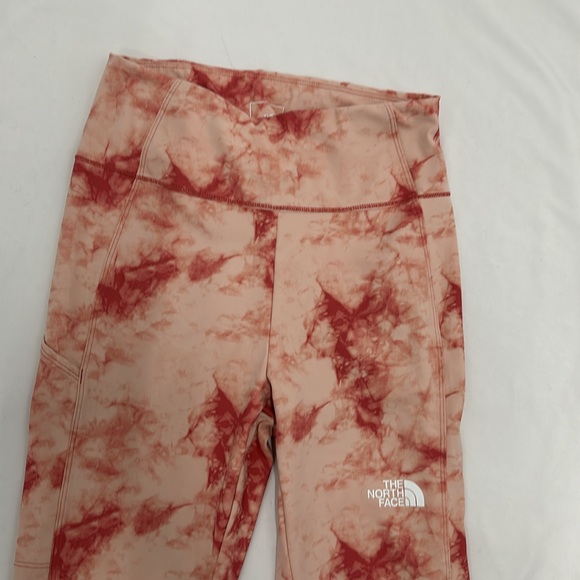 THE NORTH FACE Girl's Printed Never Stop Tights Slate Rose Dye Texture Print - Picture 5 of 6